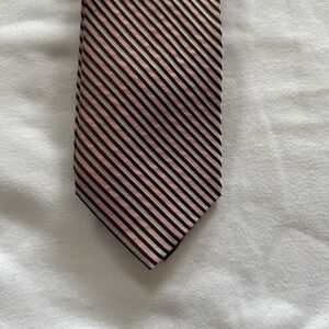 Men’s tie. Pink, Brown and white